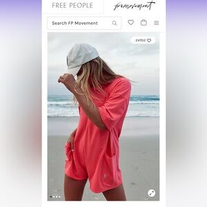 Free people hot shot Lee romper
